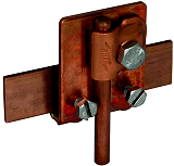 Falzklemme Cu Klemmbereich 0,7-10mm m. Klemmbock f. Rd6-10mm