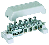 Potentialausgleichschiene K1210x2,5-95mm�/Rd10mm 1xFl30x4mm