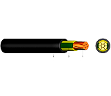 E-YY-J 4X6RE ERDKABEL SCHWARZ Schnittl�nge 1m