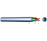 YML 2X0,75 HELLGRAU KABEL-LEITUNGEN H03VV-F 2X0,75 HGR 50m