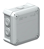 OBO BETTERMANN T 60 Kabelabzweigkasten m.Einf�hrungen 114x114x57, PP lichtgrau