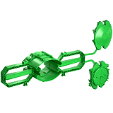 KAISER 1211-01 Betonbau Prefix Verbindungsdose 60mm, 91 mm Tiefe