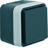 BERKER 47403515 FR/AP Steckdose 1fach W.1 grau/lichtgrau