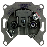 Antennensteckdose, 2Loch, R�ckkanaltauglich TRIAX GEDU10