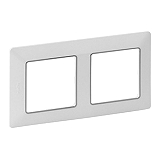 Valena Life 2-fach Rahmen Farbe: Ultrawei/Chrom