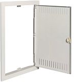 Blendrahmen m.Bel.-T�r 2-reihig RAL9010 HAGER VZ102V