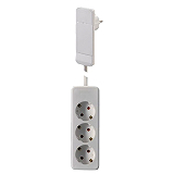 Smart Plug CEE7/7 wei 1,6m 3xCEE7/3