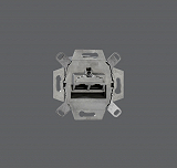 RUTENBECK 138104070 Anschlussdose 2-f. Cat 6 / Klasse Ea ohne Zentralplatte