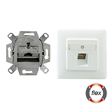 RUTENBECK 136112030 Anschlussdose 1-fach Cat 6a iso-8 Up reinweiss