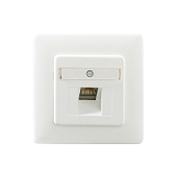 RUTENBECK 138112030 Anschlussdose 1-fach Cat6 ClassE-8 Up m. Abedeckung, polarw.