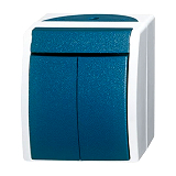 FR/AP Serienschalter ocean grau/blaugr�n