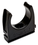 HFT-Klemmschelle,  25 mm, anreihbar, halogenfrei, schwarz 1 Stck