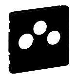 Valena Life Abdeckung f�r TV+R-SAT Farbe: Schwarz