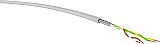 Elektronik-Steuerleitung mit Abschirmung aus verzinntem Kupfergeflecht LiYCY paarig 2X2X0,5 GR Eca 100m