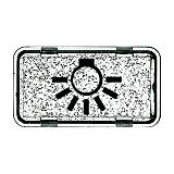 Tastersymbol mit Symbol ''Licht'' transparent klar - Allwett