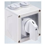 Umschalter m.0 25A,2pol.,'1-0-2',60Grad,AP-Geh.IP42