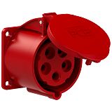 CEE-Anbausteckdose gerade (70x70mm) 32A 5p 6h IP44/IP54