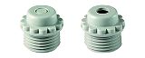 W�rgenippel mit Gewinde M32x1,5 RAL7035