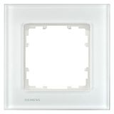 DELTA miro Glas wei� Rahmen 1-fach