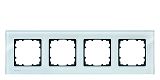 DELTA miro Glas kristallgr�n Rahmen 4-fach, ohne Siemens-Log