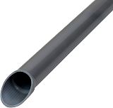 Dietzel PVC-Panzerrohr, �25mm, starr,mittel, gemufft, Turborillen, grau