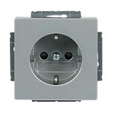 SCHUKO Steckdosen-Einsatz Safety+ alusilber - Plattform 63