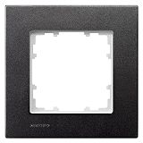 DELTA miro Rahmen 1-fach Farbecarbonmetallic Abmessungen 90