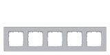 DELTA miro Rahmen 5-fach Farbealuminiummetallic Abmessungen