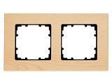 DELTA miro Rahmen 2-fach Echtmaterial ahorn Holzart wenge Ab