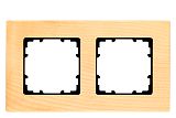 DELTA miro Rahmen 2-fach Echtmaterial Holz Holzart buche Abm