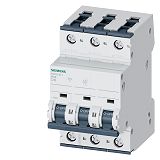 Leitungsschutzschalter, 400 V,Icn: 6 kA, 3P, Icu: 15 kA, C-