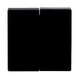 Wippe 2-fach f�r Serienschalter schwarz matt - Plattform 63