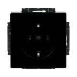 SCHUKO Steckdosen-Einsatz schwarz matt - Plattform 63