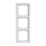 Abdeckrahmen mit Sichtfenstersenkrecht 3-fach studiowei� -