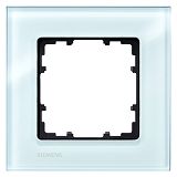 DELTA miro Glas kristallgr�n Rahmen 1-fach, ohne Siemens-Log