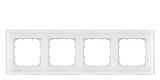 DELTA miro Glas wei� Rahmen 4-fach