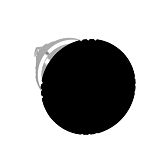 Pilzdrucktaster Frontelement XB4, Metall, 22mm, sw, Pilz 40m