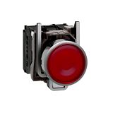 Leuchtdrucktaster, XB4, Metall, 22mm, rot, LED, glatte Kalot