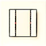 KNX Taster 1-fach mit Status-LED, i-system, titanwei�, ohne