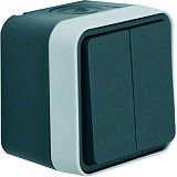 W.1 IP55 Serientaster mit Schlie�erkontakte grau/lichtgrau matt