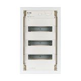 Hohlwand-Kleinverteiler, 3-reihig, Stahlblecht�r flach