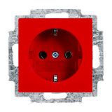 SCHUKO Steckdosen-Einsatz rot- balance�SI