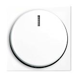 Zentralscheibe f�r Dimmer Drehknopf mit Glimmlampe alpinwei�