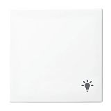 Wippe 1-fach mit Symbol Lichtf�r Schalter/Taster alpinwei�