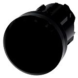 Drucktaster, 22mm, rund, Kunststoff, schwarz, Druckknopf