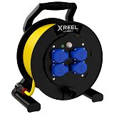 Kabeltrommel XREEL 310 4xSSD nat 50m 3G1,5 N07V3V3-F K35 gel