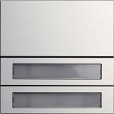 Ruftastenmodul 2f System 106 Aluminium