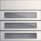 Ruftastenmodul 3f System 106 Aluminium
