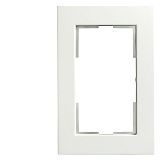 DELTA miro Kunststoff titanwei� Rahmen 2-fach f�r Doppelstec