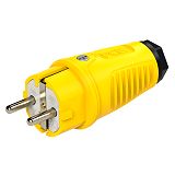 Taurus2 Gummi-Stecker nat IP54(gelb/schwarz)